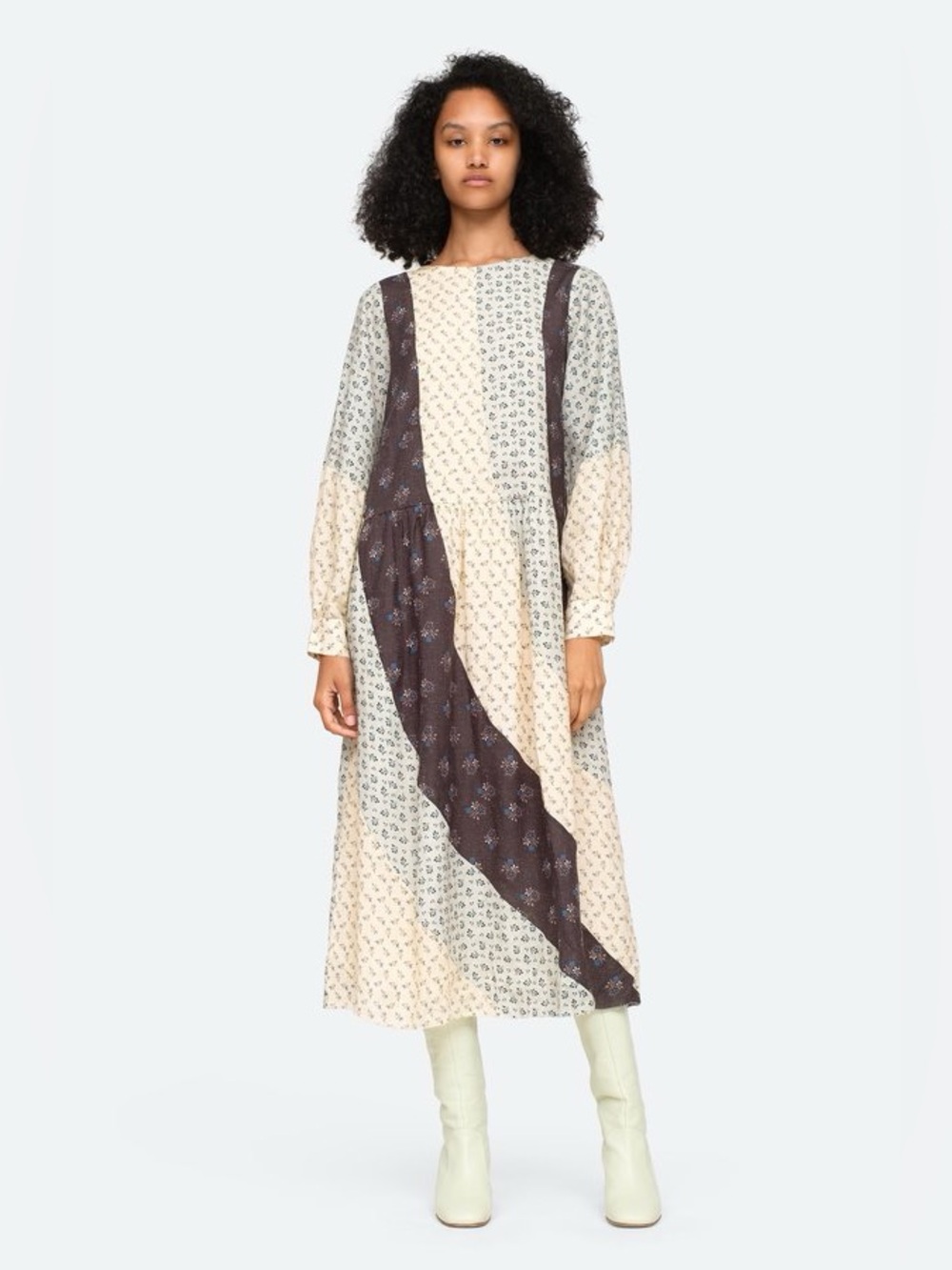 Sea New York Ditsy Mix Midi Dress Size L